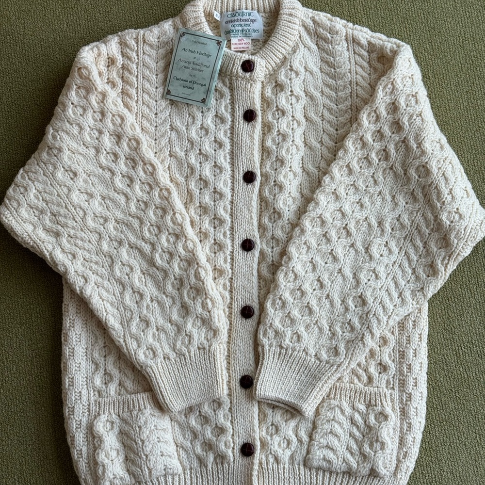 NWT Cladyknit of Donegal cardigan
